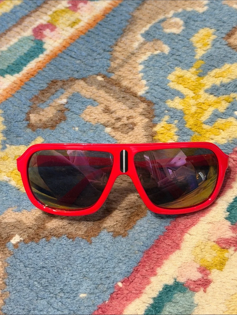 😎Very Cool ~ Target ~ Kids Red Frame Sunglasses with Pink/Reflective Lenses